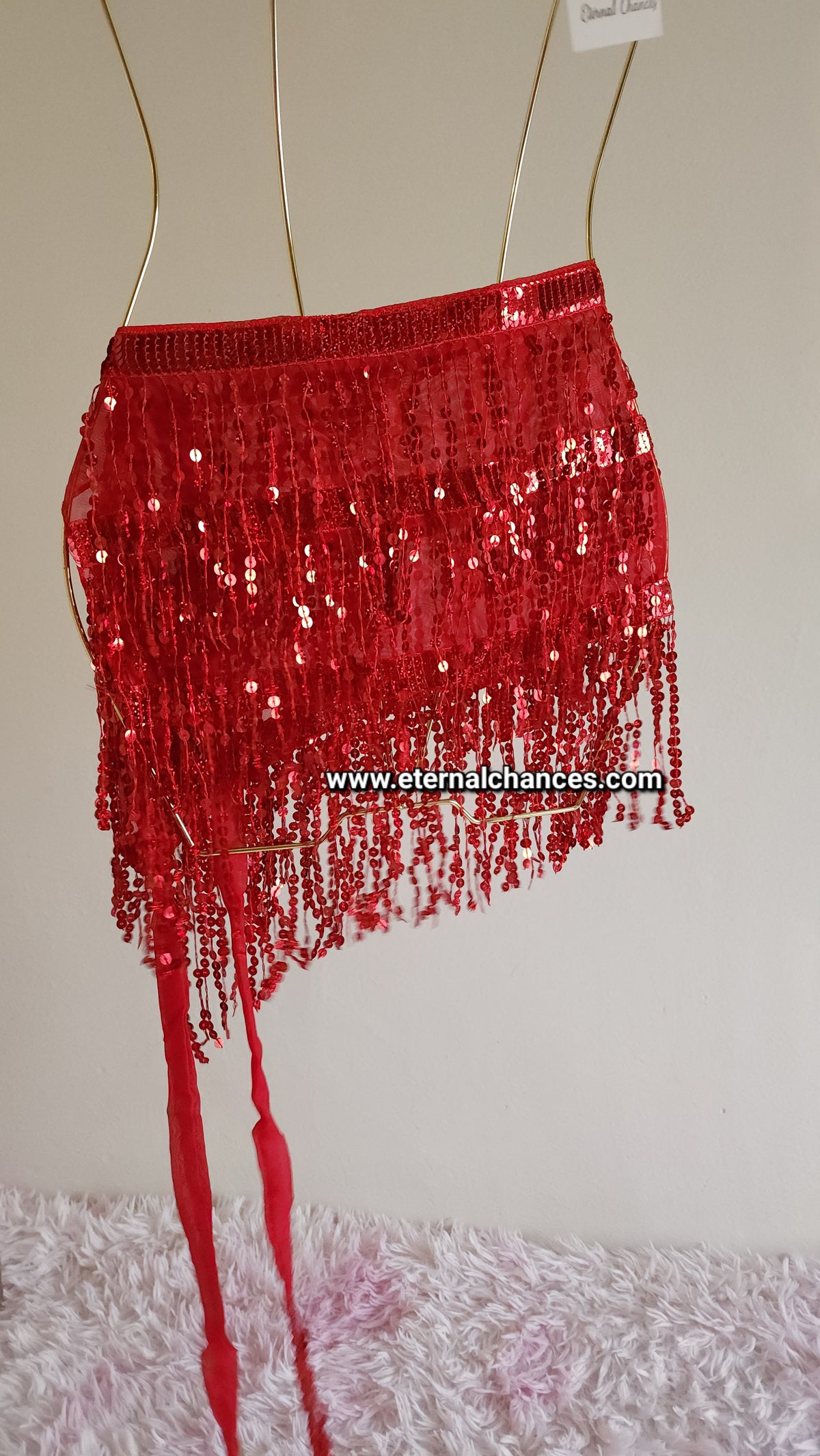 Ceinture danse à franges