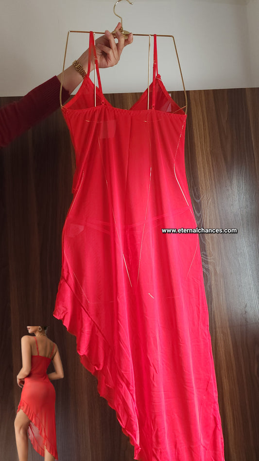 Nuisette transparente avec string taille S M L XL