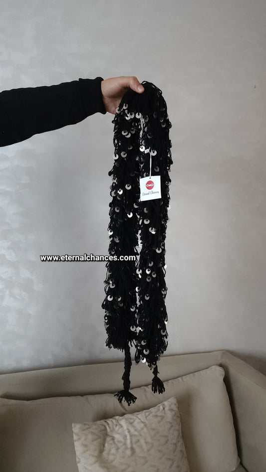 Ceinture Mozon noir longueur 120cm