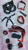 Pack simili cuir BDSM 8 pièces