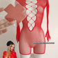 Lingerie résille + Cache-tétons taille unique élastique