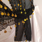 Tenue dorée danse orientale avec ceinture taille unique standard S M L