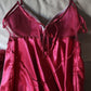 Édition Royale - Ensemble long rouge rubis déshabillé + Nuisette (taille standard)