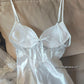Édition Royale - Ensemble long blanc déshabillé + Nuisette (taille standard)
