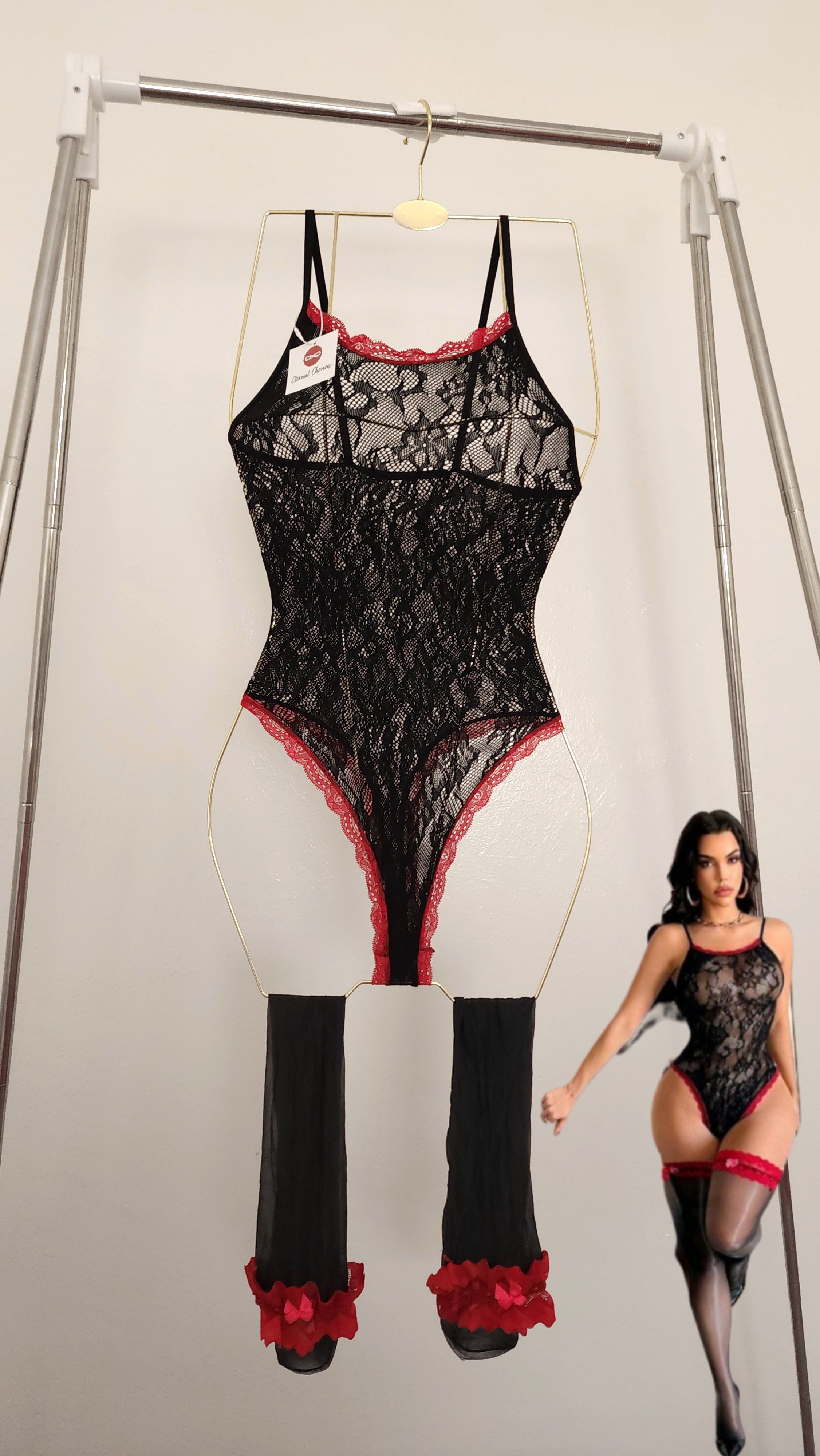 Bodysuit + Bas mousse taille unique élastique