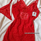 Nuisette avec string motif léopard taille SM - LXL