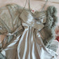 Édition Royale - Ensemble court vert mint déshabillé + Nuisette (taille standard ajustable)