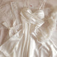 Édition Royale - Ensemble court blanc déshabillé + Nuisette (taille standard ajustable)