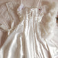 Édition Royale - Ensemble court blanc déshabillé + Nuisette (taille standard ajustable)