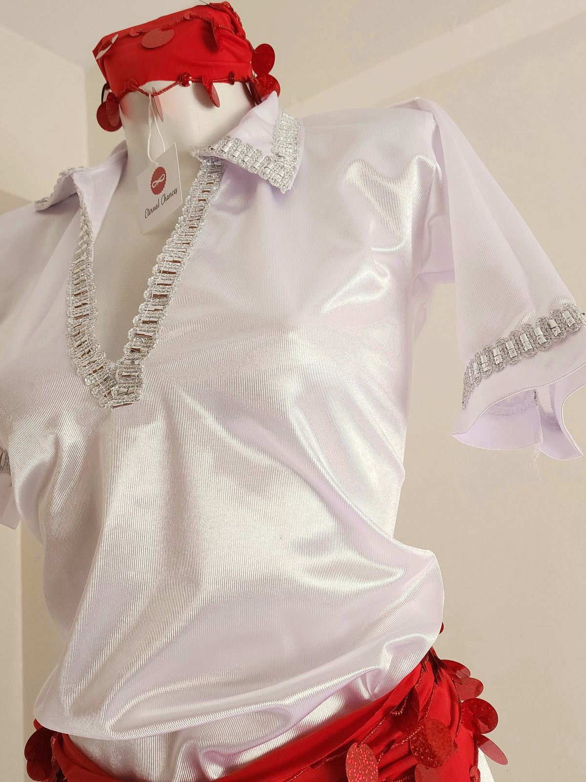 Tenue satinée 3 pièces danse orientale taille S M L XL