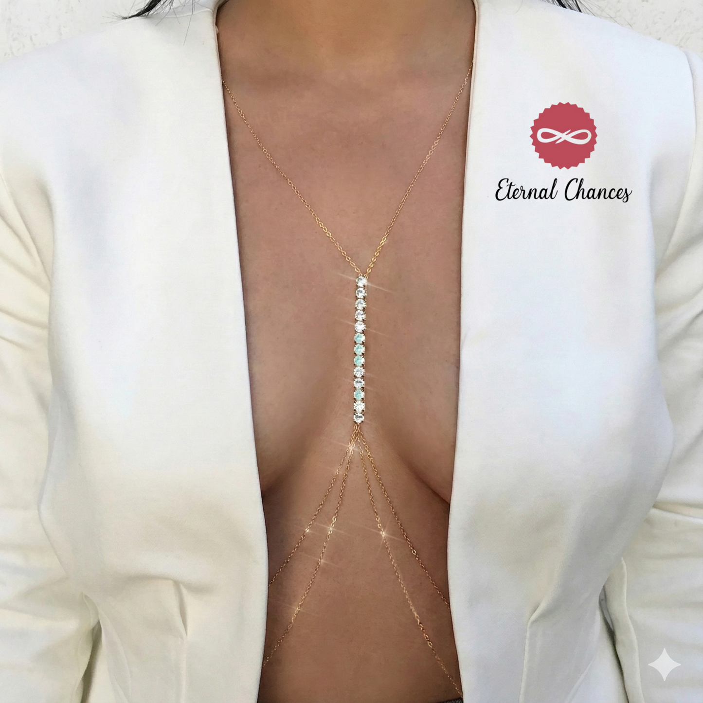 Chaine de corps dorée raffiné