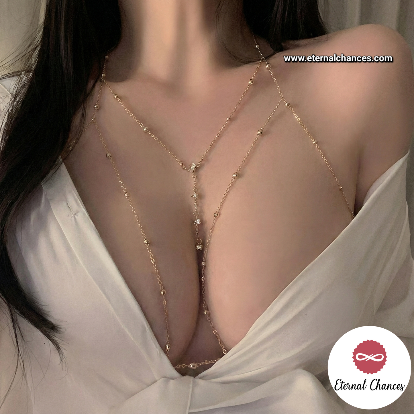 Chaine de corps dorée sexy