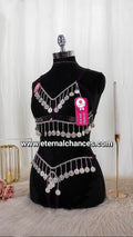 Lingerie danse orientale aubergine ouvert taille unique ajustable [HC4]