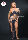 Ensemble professionnel danse orientale haute qualité Taille standard (Bonnet 75/80 B/C)