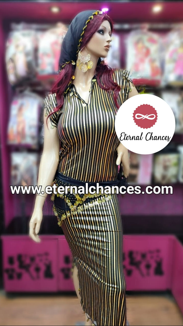 Nancy Noir Doré taille standard -sans accessoires-