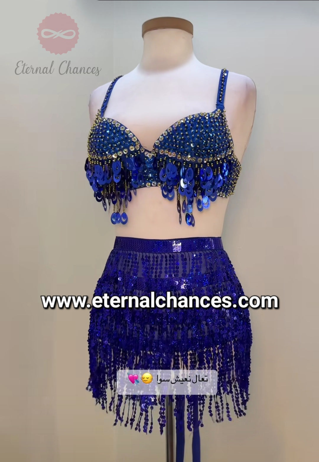 Ensemble 2 pièces danse orientale taille S Bonnet A/B 75
