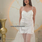 Ensemble Nuisette + Déshabillé Charme Raffiné en Satin & Tulle à Pois Taille standard
