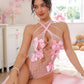 Bodysuit à rubans taille unique élastique déguisement doll