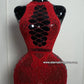 Lingerie résille moulante + Manches ornée de pierres scintillantes Taille extensible