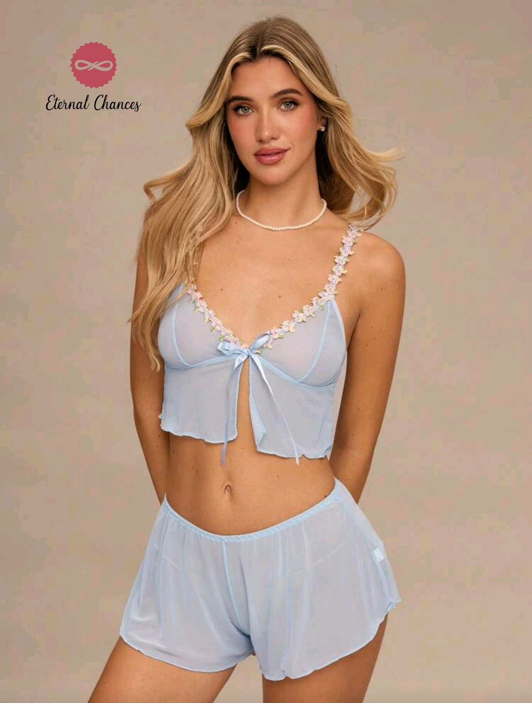 Ensemble 2 pièces transparent S M L XL