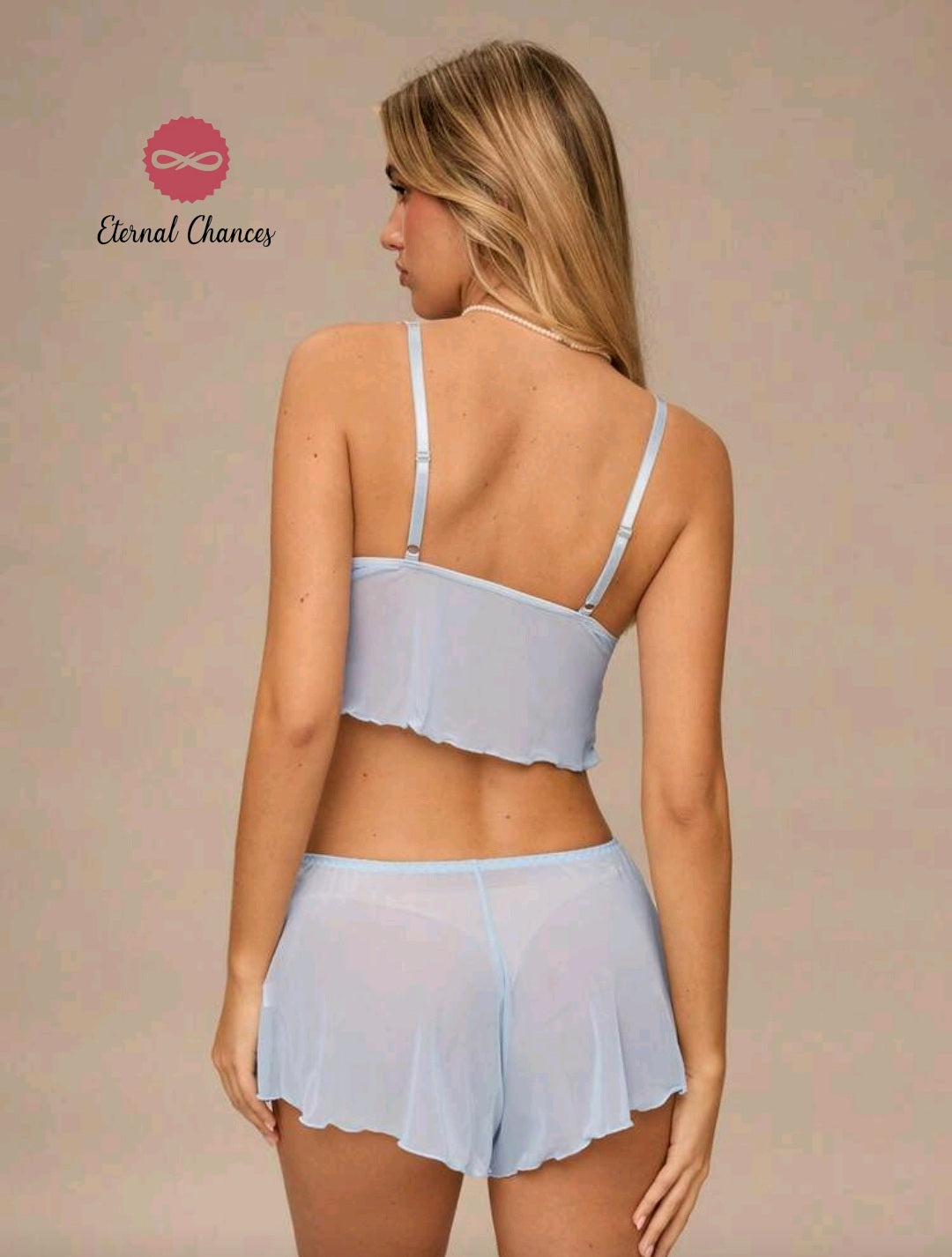 Ensemble 2 pièces transparent S M L XL