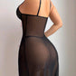 Nuisette transparente avec string taille S M L XL