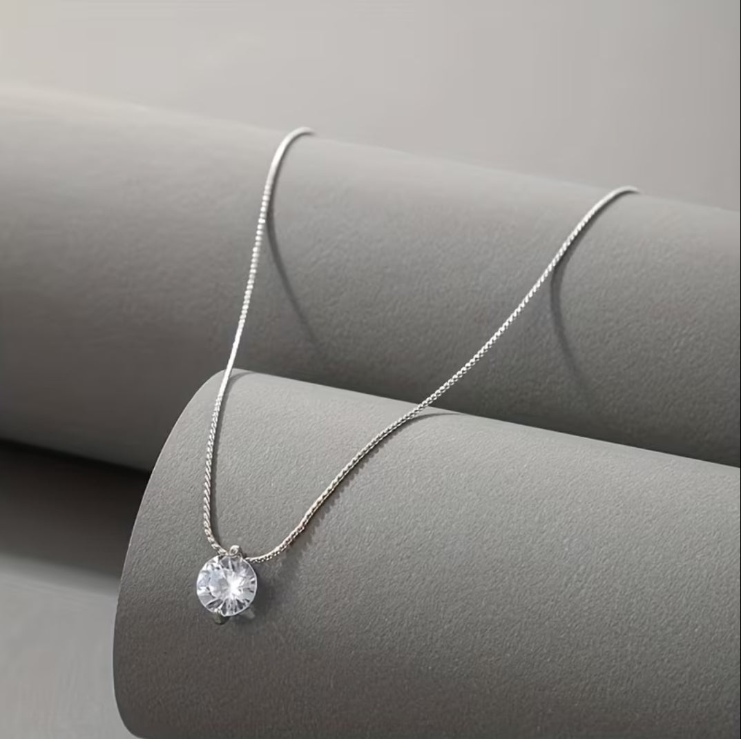 Collier Solitaire Cristal