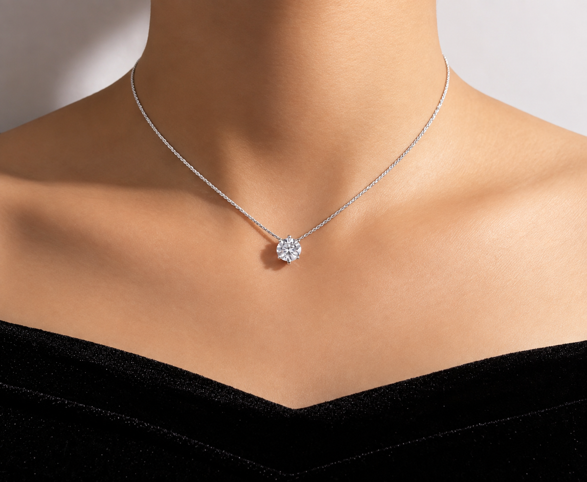 Collier Solitaire Cristal