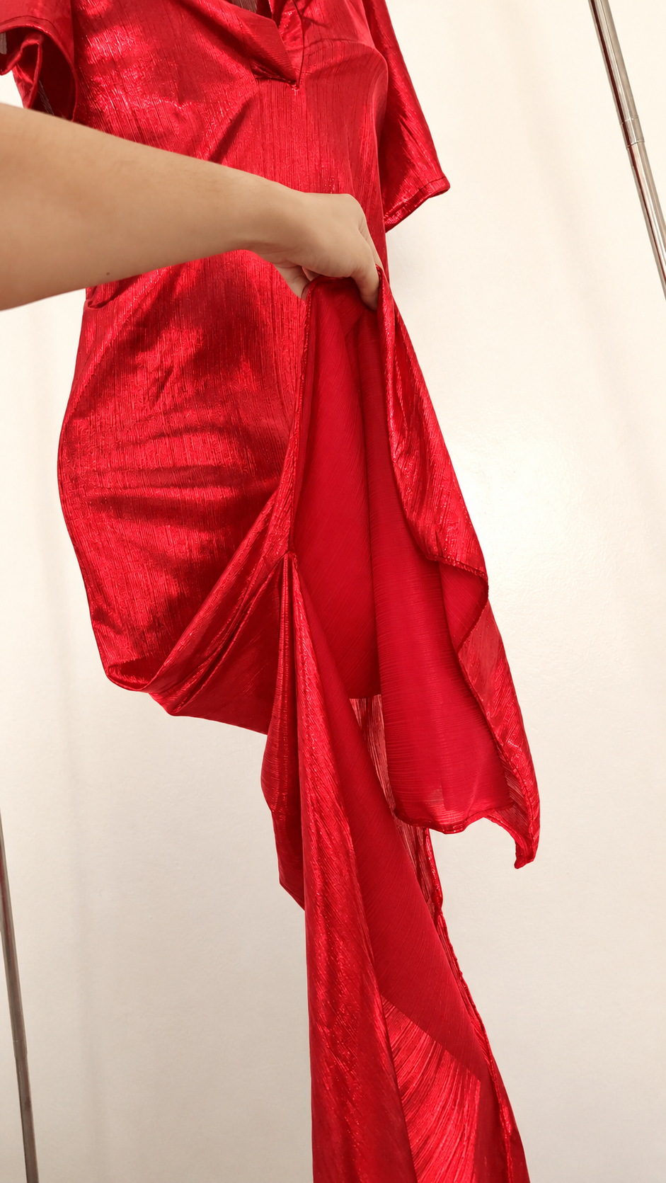 Tenue Lynda rouge danse orientale moulante taille standard