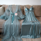 Édition Royale - Ensemble long vert mint déshabillé + Nuisette (taille standard)