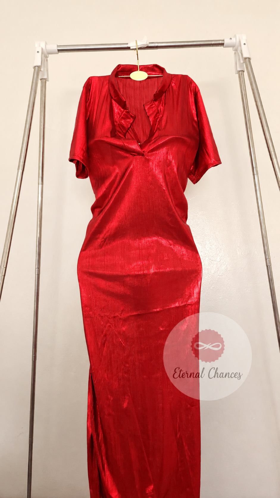 Tenue Lynda rouge danse orientale moulante taille standard