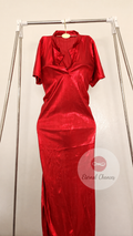 Tenue Lynda rouge danse orientale moulante taille standard