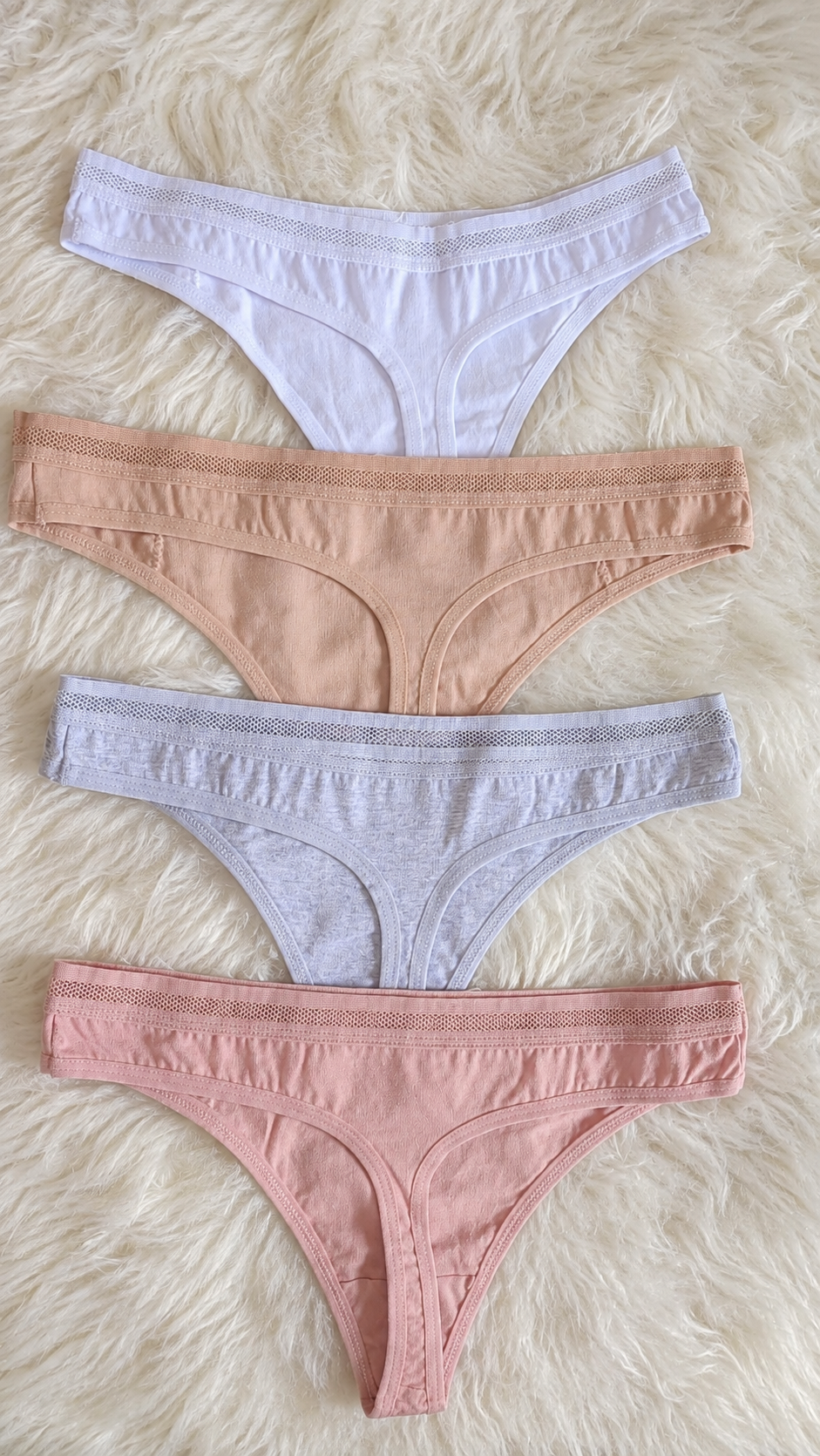 Tanga Femme Coton Imprimée «Happy Birthday» taille SM / LXL