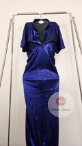 Tenue Lynda bleu danse orientale moulante taille standard
