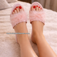 Mules de chambre rose bébé plat (37-38-39-40)