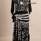 Tenue argentée danse orientale avec ceinture taille unique standard S M L