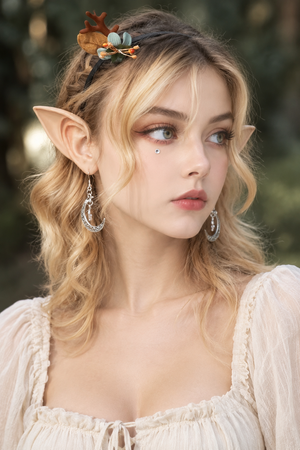 1 paire oreilles de fée plastique