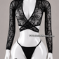 Ensemble 3 pièces élastique taille unique