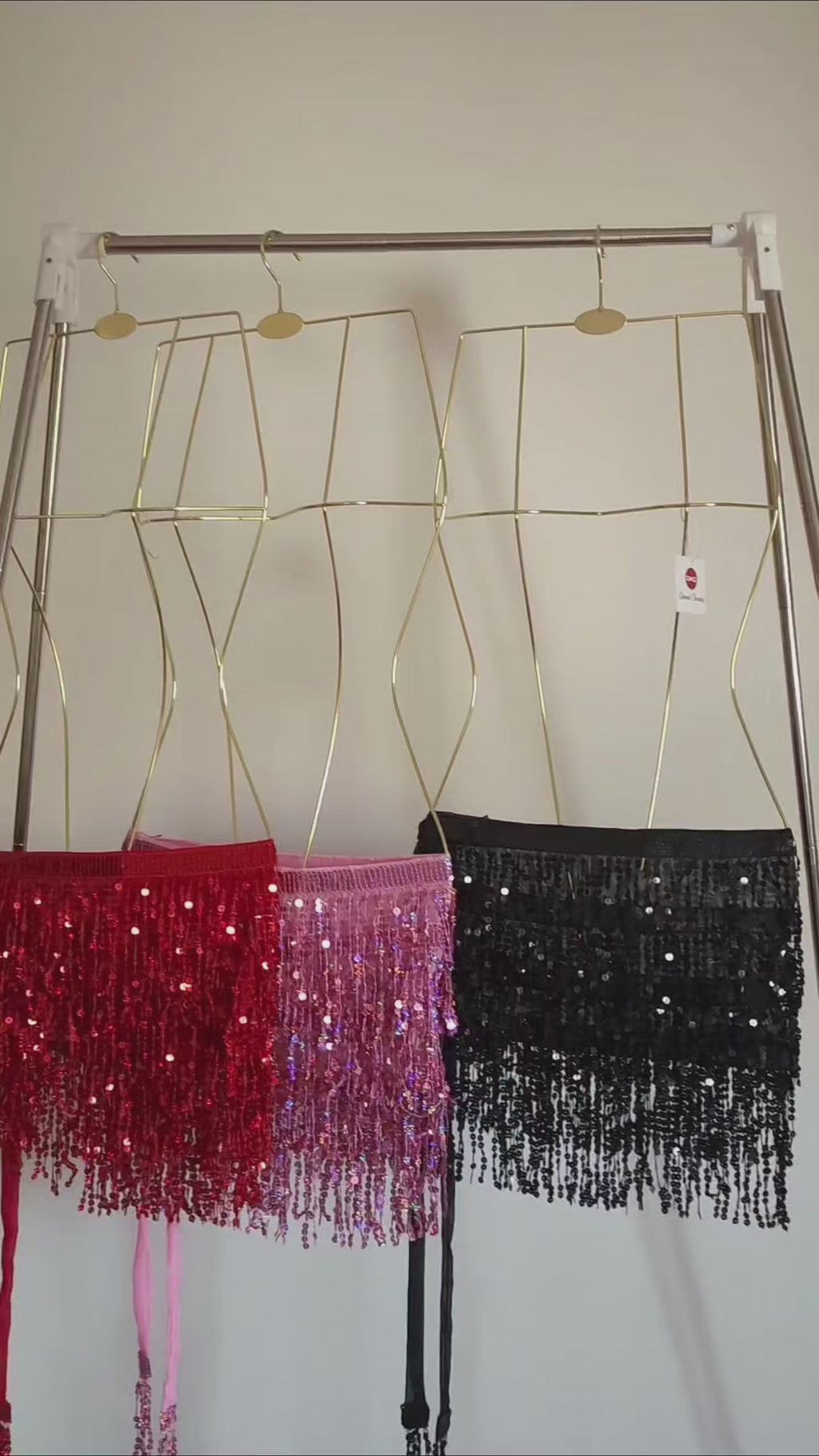 Ceinture danse à franges