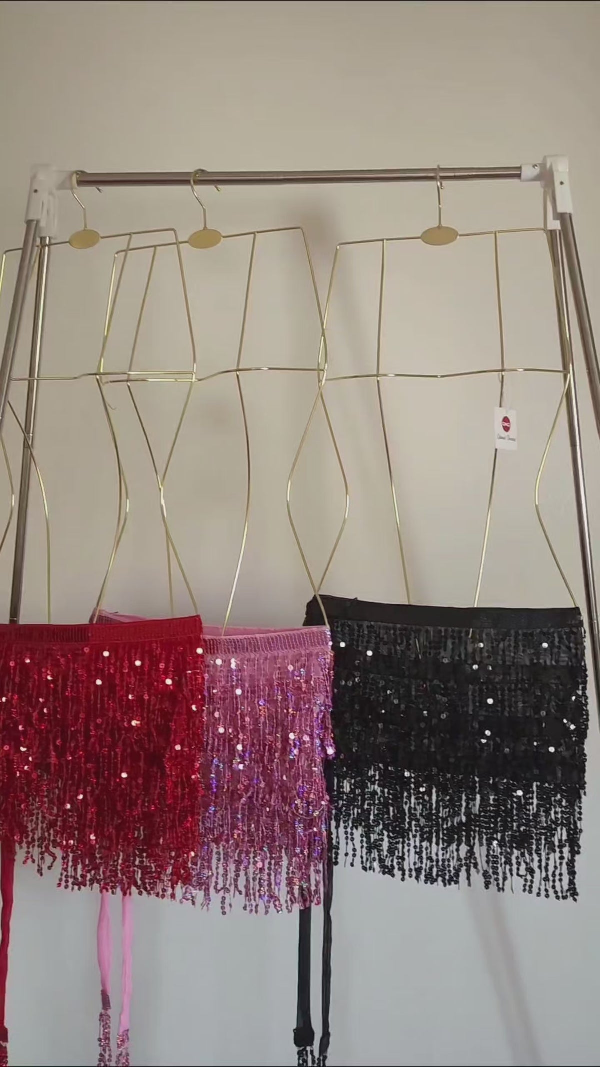 Ceinture danse à franges