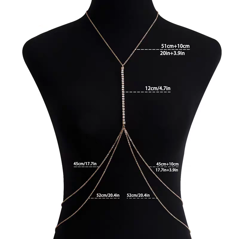 Chaine de corps dorée raffiné