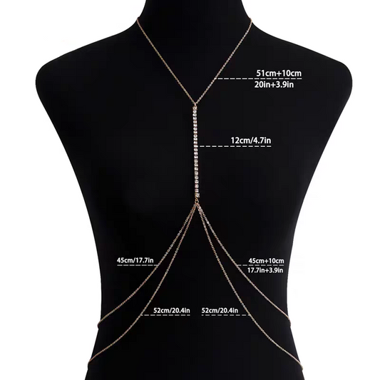 Chaine de corps dorée raffiné