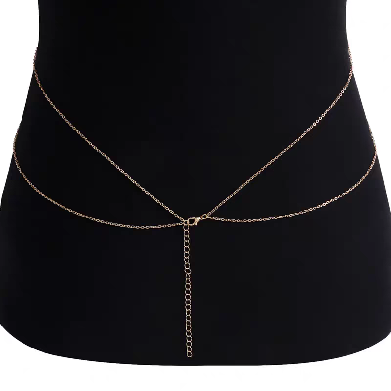Chaine de corps dorée raffiné