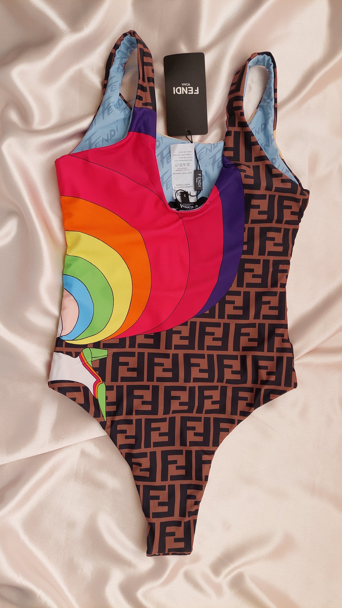 Maillot de bain rembourré "FENDI" (S)