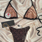 Bikini "GUCCI" a chaine doré (M)