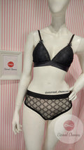Ensemble "GUCCI" transparent rembourré (M)