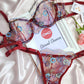 Ensemble brodé transparent 2 Tailles L.85B / XL.90B